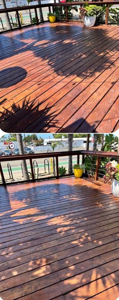 Deck Staining Revitalizes Chiko's in Leucadia image