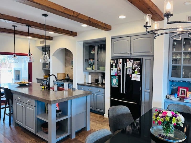 Elegant Blue Cabinetry in Encinitas Highlands image